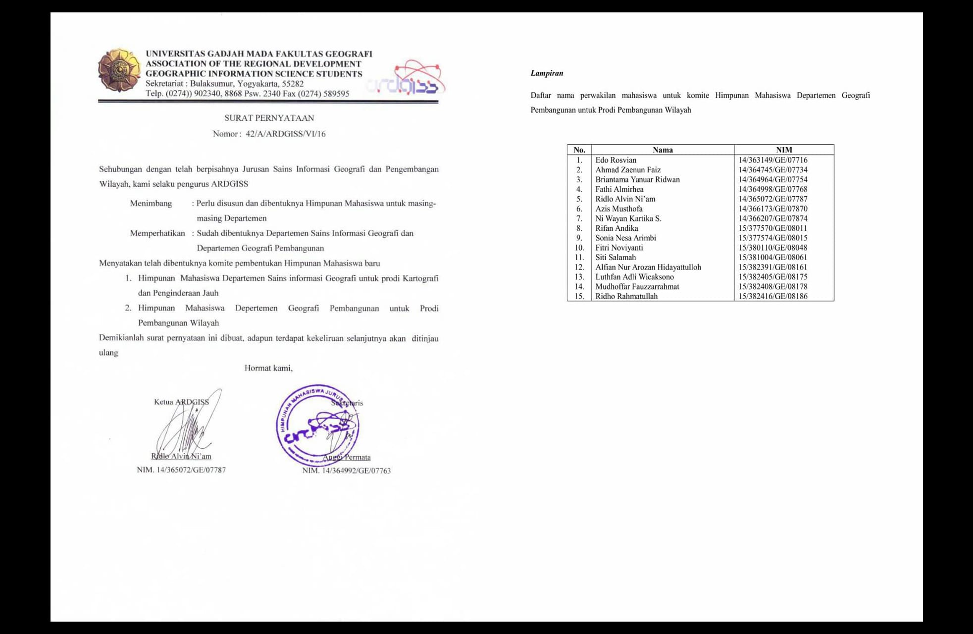 Himpunan Mahasiswa Geografi Pembangunan 